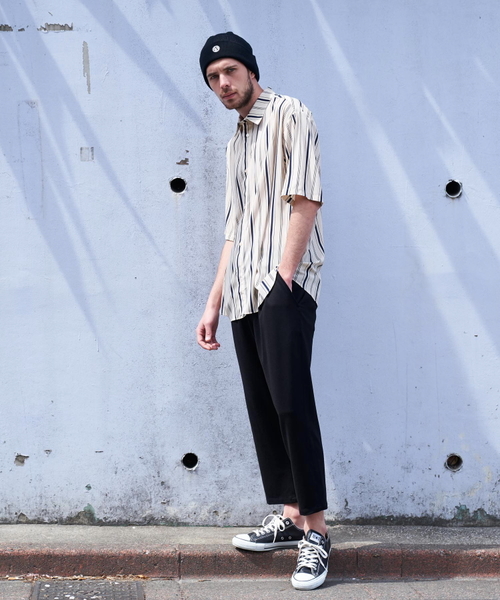 Luv maison（ラブメゾン）の「マルチストライプビッグシャツ（シャツ/ブラウス・メンズ・ホワイト/ブラック・M/L）」の21枚目の写真