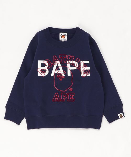 Crewneck A College Ape アベイシングエイプ のファッション K スウェット Bathing スウェット Bathing K 1f を購入できます A Bape アウトレット 送料無料
