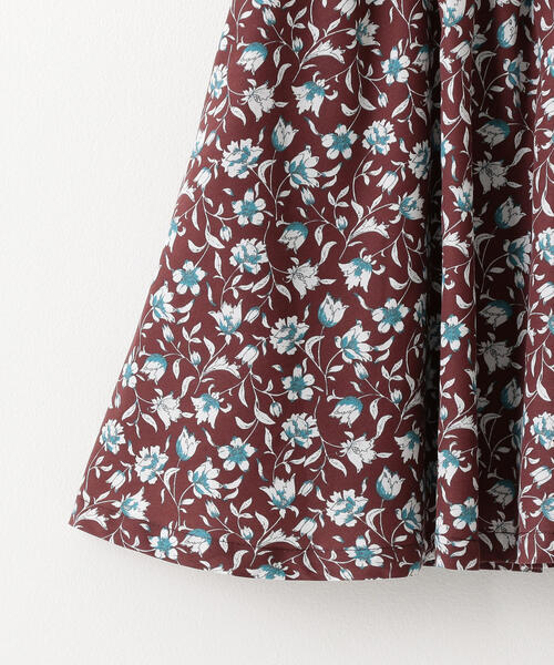 green label relaxing（グリーンレーベルリラクシング）の「【キッズ】ハリヌキ×フラワー柄ワンピース（ワンピース・キッズ・ネイビー/オフホワイト・105/115/125/135）」の7枚目の写真