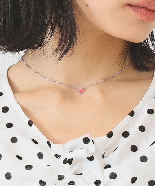 Ray BEAMS（レイビームス）の「プチ エポハート ネックレス（ネックレス・レディース・ピンク/レッド系その他/ホワイト/レッド/ブルー/ブラック/ゴールド/パープル/ブルー系その他2/オフホワイト/イエロー・ONE SIZE）」の10枚目の写真
