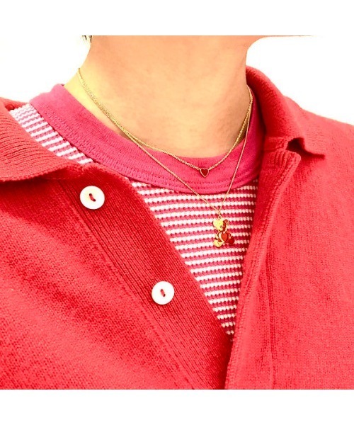 Ray BEAMS（レイビームス）の「プチ エポハート ネックレス（ネックレス・レディース・ピンク/レッド系その他/ホワイト/レッド/ブルー/ブラック/ゴールド/パープル/ブルー系その他2/オフホワイト/イエロー・ONE SIZE）」の13枚目の写真