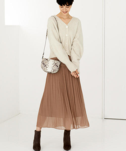 green label relaxing（グリーンレーベルリラクシング）の「FFC ヨウリュウ ギャザー スカート ※（スカート・レディース・ブラック/ブラウン/ナチュラル/ターコイズブルー・36/38）」の15枚目の写真