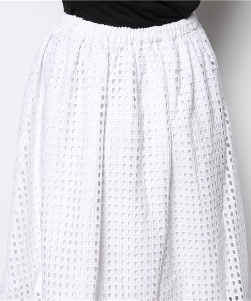 B:MING by BEAMS（ビーミングバイビームス）の「ビーミング by ビームス / ウィンドーレーススカート（スカート・レディース・ホワイト/ネイビー・SMALL/MEDIUM）」の9枚目の写真