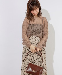natural couture | テープヤーンメッシュプルオーバー(ニット/セーター)