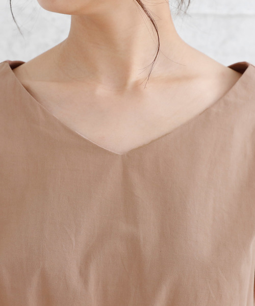 Girly Doll（ガーリードール）の「ウエストブラウジング ワンピース（ワンピース・レディース・ネイビー/ブルー系その他/キャメル/イエロー系その他・FREE）」の8枚目の写真