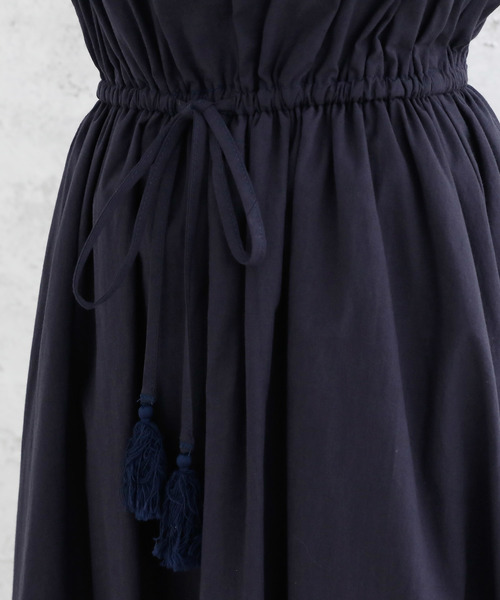 Girly Doll（ガーリードール）の「ウエストブラウジング ワンピース（ワンピース・レディース・ネイビー/ブルー系その他/キャメル/イエロー系その他・FREE）」の10枚目の写真