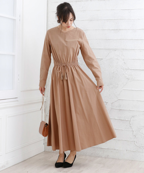 Girly Doll（ガーリードール）の「ウエストブラウジング ワンピース（ワンピース・レディース・ネイビー/ブルー系その他/キャメル/イエロー系その他・FREE）」の13枚目の写真