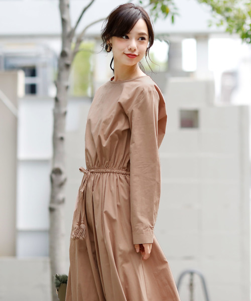 Girly Doll（ガーリードール）の「ウエストブラウジング ワンピース（ワンピース・レディース・ネイビー/ブルー系その他/キャメル/イエロー系その他・FREE）」の17枚目の写真