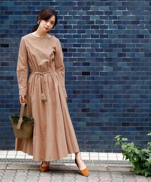 Girly Doll（ガーリードール）の「ウエストブラウジング ワンピース（ワンピース・レディース・ネイビー/ブルー系その他/キャメル/イエロー系その他・FREE）」の21枚目の写真