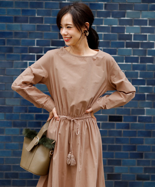 Girly Doll（ガーリードール）の「ウエストブラウジング ワンピース（ワンピース・レディース・ネイビー/ブルー系その他/キャメル/イエロー系その他・FREE）」の22枚目の写真