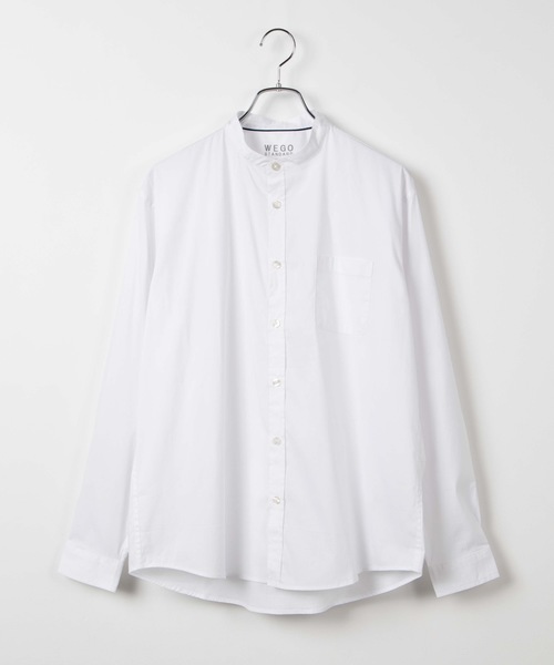 WEGO（ウィゴー）の「WEGO/ストレッチブロードバンドカラーポプリンシャツ（シャツ/ブラウス・メンズ・ホワイト/ブラック/ベージュ・MEDIUM/LARGE）」の16枚目の写真
