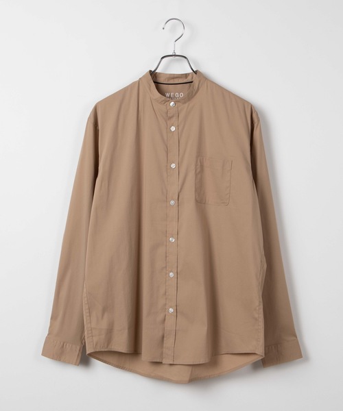 WEGO（ウィゴー）の「WEGO/ストレッチブロードバンドカラーポプリンシャツ（シャツ/ブラウス・メンズ・ホワイト/ブラック/ベージュ・MEDIUM/LARGE）」の18枚目の写真