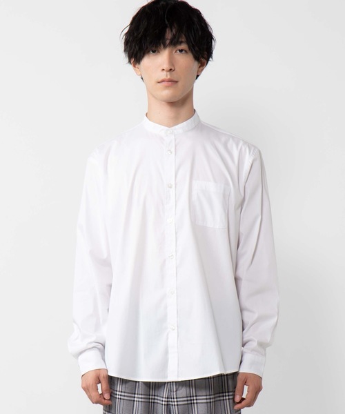 WEGO（ウィゴー）の「WEGO/ストレッチブロードバンドカラーポプリンシャツ（シャツ/ブラウス・メンズ・ホワイト/ブラック/ベージュ・MEDIUM/LARGE）」の20枚目の写真