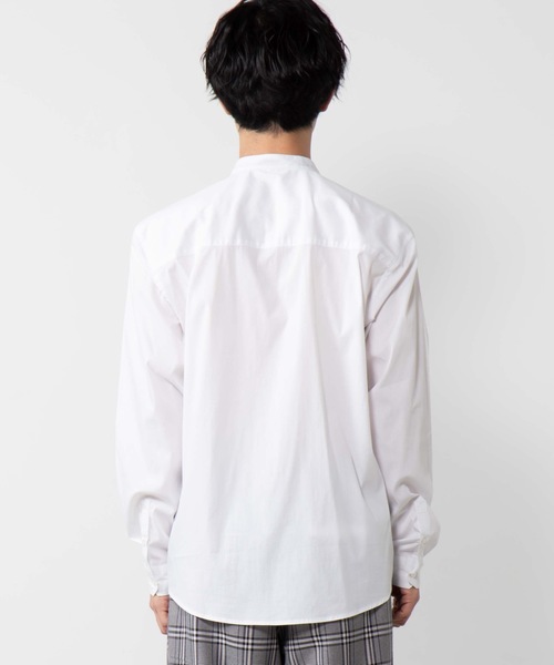 WEGO（ウィゴー）の「WEGO/ストレッチブロードバンドカラーポプリンシャツ（シャツ/ブラウス・メンズ・ホワイト/ブラック/ベージュ・MEDIUM/LARGE）」の22枚目の写真