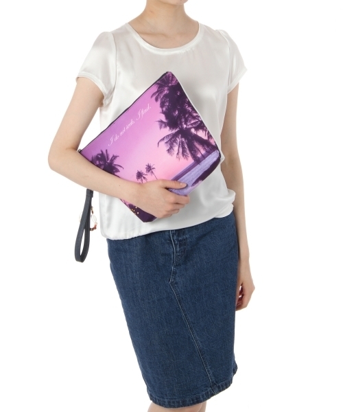 Another Edition（アナザーエディション）の「Accommode PT CLT ◆（クラッチバッグ・レディース・ホワイト/ネイビー・フリー）」の14枚目の写真