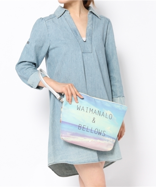 Another Edition（アナザーエディション）の「Accommode PT CLT ◆（クラッチバッグ・レディース・ホワイト/ネイビー・フリー）」の6枚目の写真