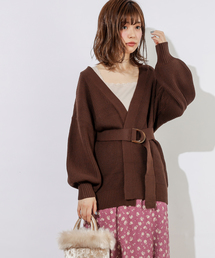 natural couture | ベルト付きミドルカーディガン(カーディガン/ボレロ)