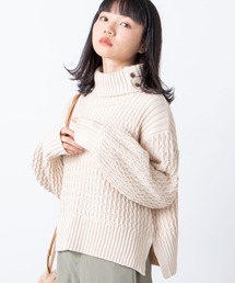 WEGO | WEGO/釦タートルネックセーター(ニット/セーター)