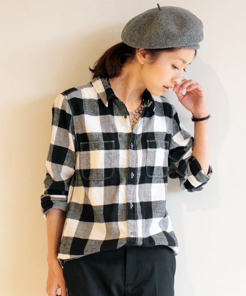BEAUTY&YOUTH UNITED ARROWS(ビューティーアンドユースユナイテッドアローズ)の「BYBC ∵ネルチェックシャツ◆(シャツ/ブラウス・レディース・オフホワイト/ネイビー/レッド/その他1/その他2・SMALL/MEDIUM)」の5枚目の写真