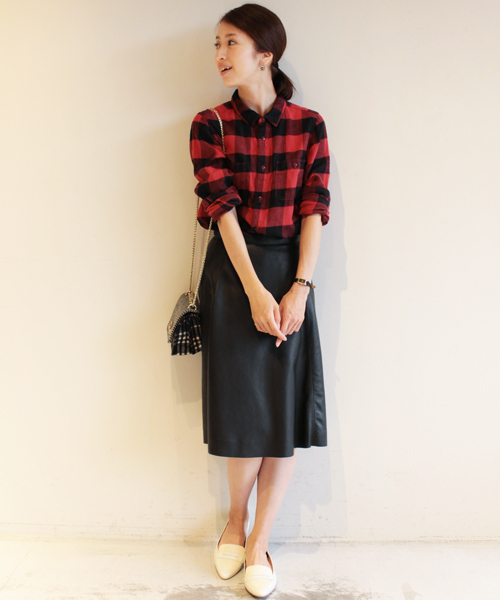BEAUTY&YOUTH UNITED ARROWS(ビューティーアンドユースユナイテッドアローズ)の「BYBC ∵ネルチェックシャツ◆(シャツ/ブラウス・レディース・オフホワイト/ネイビー/レッド/その他1/その他2・SMALL/MEDIUM)」の9枚目の写真