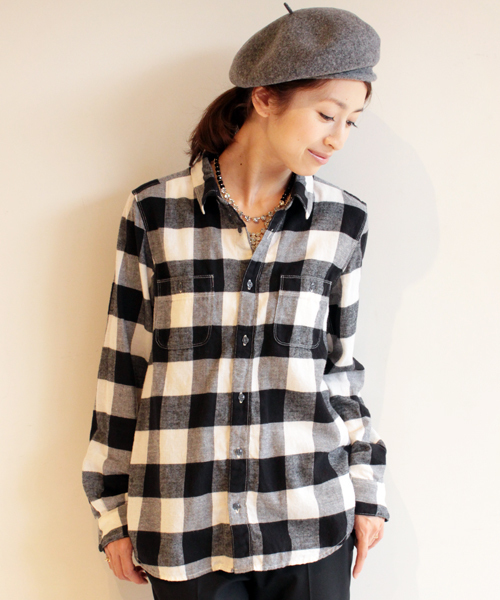 BEAUTY&YOUTH UNITED ARROWS(ビューティーアンドユースユナイテッドアローズ)の「BYBC ∵ネルチェックシャツ◆(シャツ/ブラウス・レディース・オフホワイト/ネイビー/レッド/その他1/その他2・SMALL/MEDIUM)」の8枚目の写真