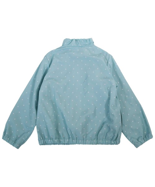 trois lapins kp（トロワラパンケーピー）の「タフタのウインドブレーカー（ナイロンジャケット・キッズ・サックスブルー/ブルー系その他・150cm/160cm/140cm）」の6枚目の写真