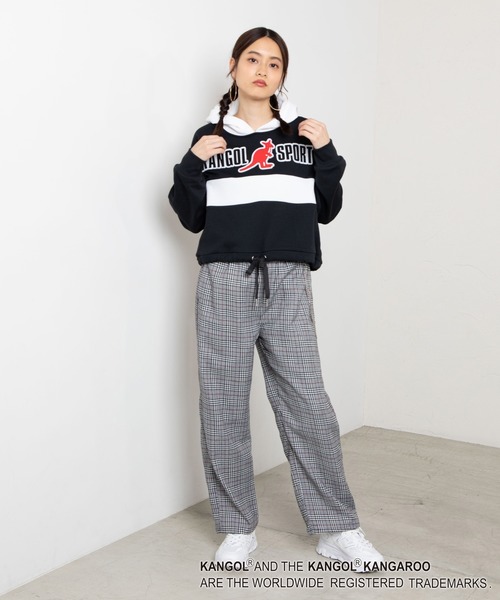 KANGOL（カンゴール）の「∴WEGO/KANGOL SPORT別注カラードロストパーカー（パーカー・レディース・グリーン/レッド/ブラック/イエロー/ブルー・FREE）」の20枚目の写真