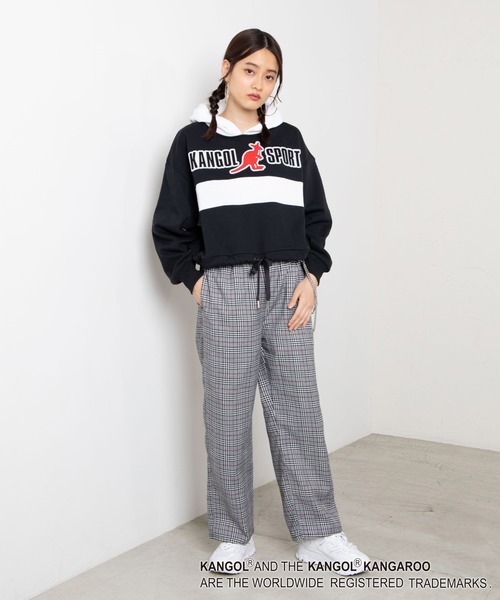 KANGOL（カンゴール）の「∴WEGO/KANGOL SPORT別注カラードロストパーカー（パーカー・レディース・グリーン/レッド/ブラック/イエロー/ブルー・FREE）」の16枚目の写真