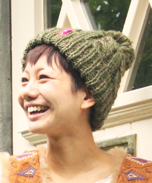 チチカカ(チチカカ)の「ペルーテープMIXニッティングキャップ(ニットキャップ/ビーニー・レディース・ブラック/カーキ/ネイビー/イエロー/レッド・FREE)」の3枚目の写真