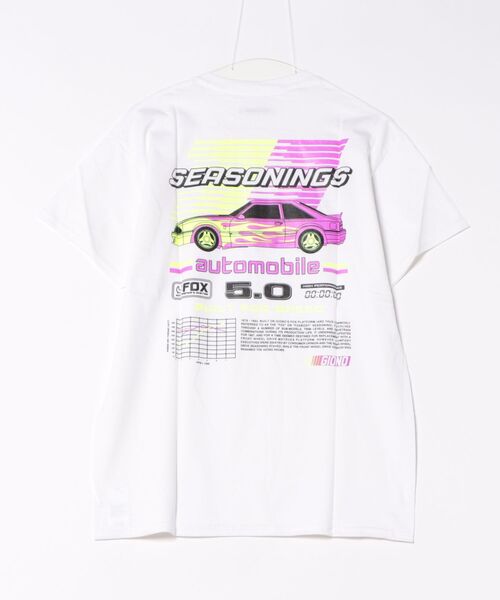 SEASONING(シーズニング)の「seasoning / GIONO S/S TEE AUTOMOBILE(Tシャツ/カットソー・メンズ・ホワイト/ブラック・MEDIUM/LARGE/X-LARGE)」の5枚目の写真