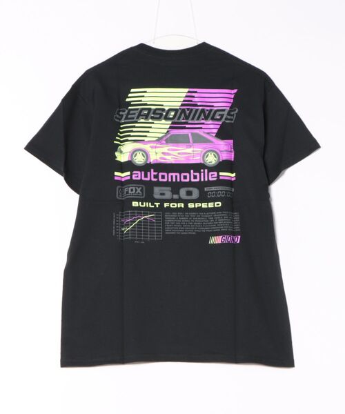 SEASONING(シーズニング)の「seasoning / GIONO S/S TEE AUTOMOBILE(Tシャツ/カットソー・メンズ・ホワイト/ブラック・MEDIUM/LARGE/X-LARGE)」の4枚目の写真