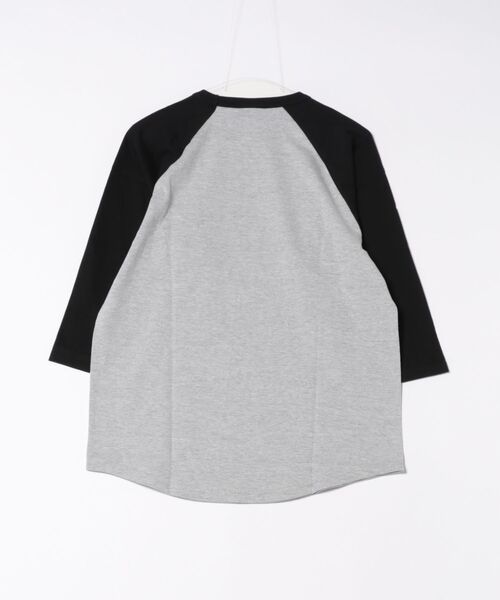 スラッシャー　ラグランT L ブラック×グレー THRASHER tシャツ MAG LOGO RAGLAN 3/4 SLEEVE T-SHIRTS
