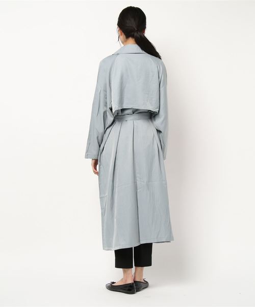 KOBE LETTUCE（コウベレタス）の「シャイニーツイルトレンチコート（トレンチコート・レディース・ベージュ/カーキ/ブルー/アイボリー・FREE）」の11枚目の写真