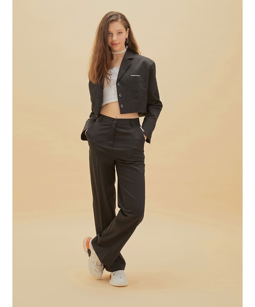 【再入荷！】 CRANK（クランク）の「『CRANK』CROP BLAZER/クロップド丈 ジャケット・アウター