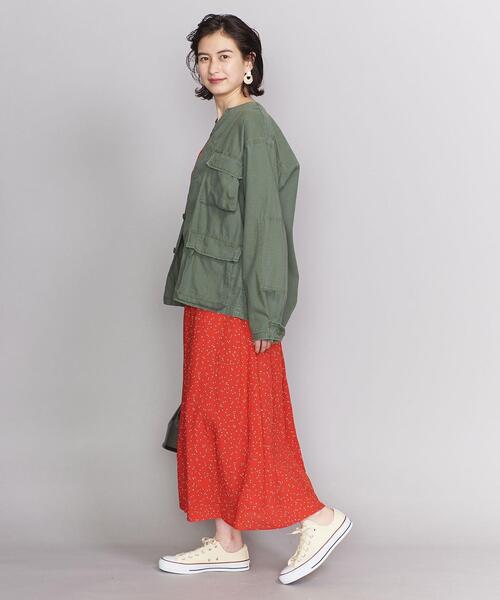 ROTHCO（ロスコ）の「＜ROTHCO＞ノーカラーミリタリージャケット◆（ミリタリージャケット・レディース・ホワイト/オリーブ・X-SMALL）」の14枚目の写真