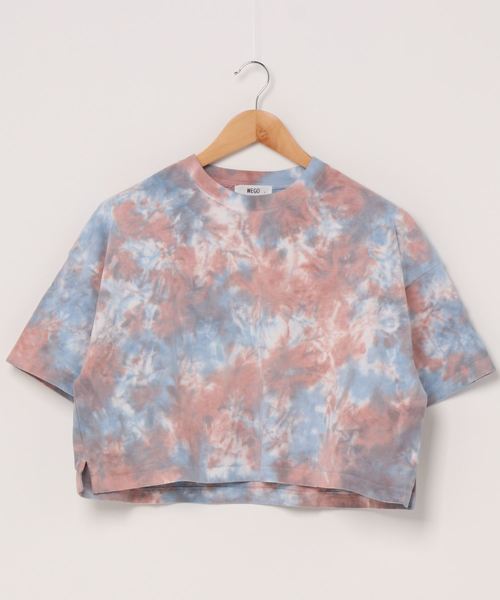 WEGO（ウィゴー）の「WEGO/タイダイワイドショートTシャツ（Tシャツ/カットソー・レディース・ピンク/パープル/ブルー・FREE）」の9枚目の写真
