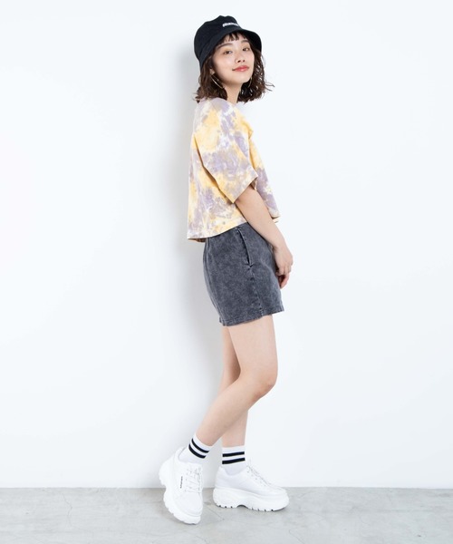 WEGO（ウィゴー）の「WEGO/タイダイワイドショートTシャツ（Tシャツ/カットソー・レディース・ピンク/パープル/ブルー・FREE）」の22枚目の写真