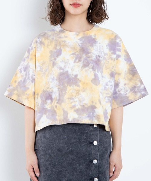 WEGO（ウィゴー）の「WEGO/タイダイワイドショートTシャツ（Tシャツ/カットソー・レディース・ピンク/パープル/ブルー・FREE）」の18枚目の写真