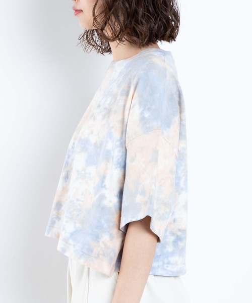 WEGO（ウィゴー）の「WEGO/タイダイワイドショートTシャツ（Tシャツ/カットソー・レディース・ピンク/パープル/ブルー・FREE）」の21枚目の写真