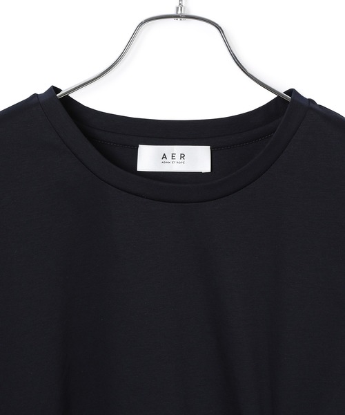 ADAM ET ROPE'(アダムエロペ)の「【一部店舗限定】ねじりBIGTシャツ(Tシャツ/カットソー・レディース・オフホワイト/キャメル/ネイビー/マスタード・FREE)」の5枚目の写真