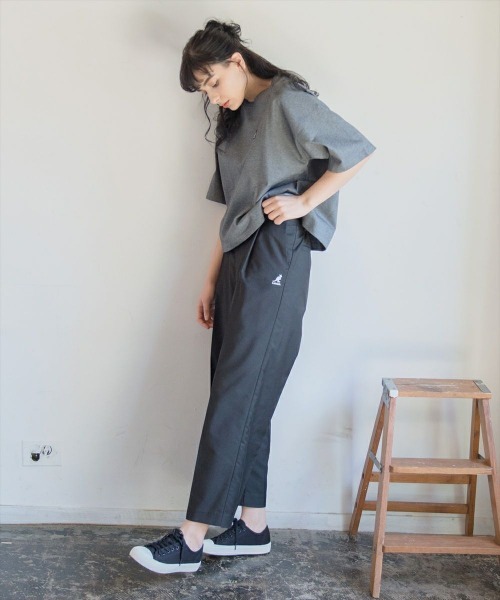 KANGOL（カンゴール）の「KANGOL【カンゴール】タックワイドパンツ（その他パンツ・レディース・ホワイト/ブラック・M/L/XL）」の4枚目の写真
