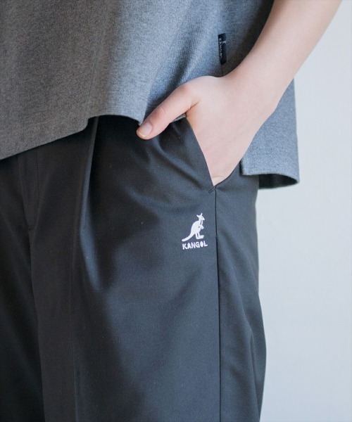 KANGOL（カンゴール）の「KANGOL【カンゴール】タックワイドパンツ（その他パンツ・レディース・ホワイト/ブラック・M/L/XL）」の8枚目の写真