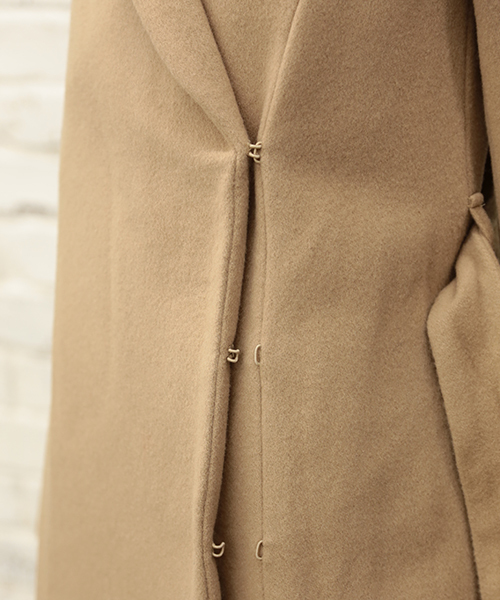 GALLARDAGALANTE ビーバーフードコート キャメル ガリャルダガランテ GALLARDAGALANTE ビーバーフードコート キャメル ガリャルダガランテ