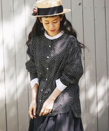 and R | バンドカラーブラウス(シャツ/ブラウス)