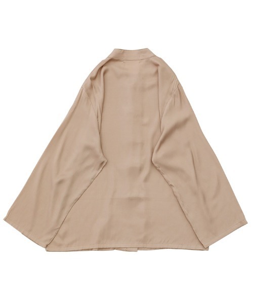 select MOCA（セレクトモカ）の「2020 A/W チャイナシャツ(スタンドカラーサイドスリットボタンデザインシャツ)（シャツ/ブラウス・レディース・ブラウン/モカ/スミクロ・FREE）」の12枚目の写真
