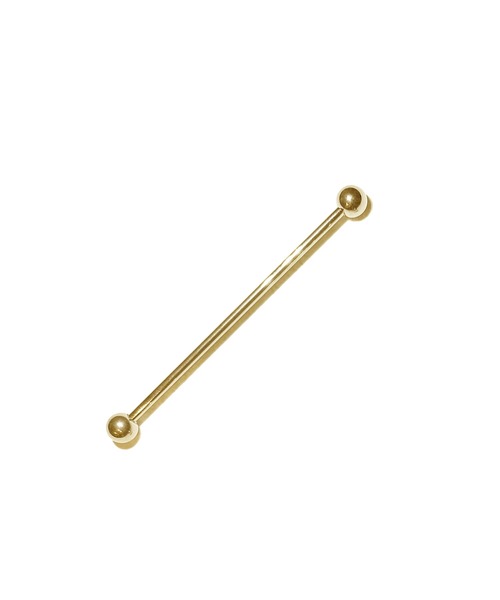 MORPH（モルフ）の「MORPH モルフ  バーベルボディーピアス 14ゲージ 30mm~50mm（ピアス（片耳用）・メンズ・ゴールド・38/30/36/48/50/42/44/40/32/34/46）」の4枚目の写真