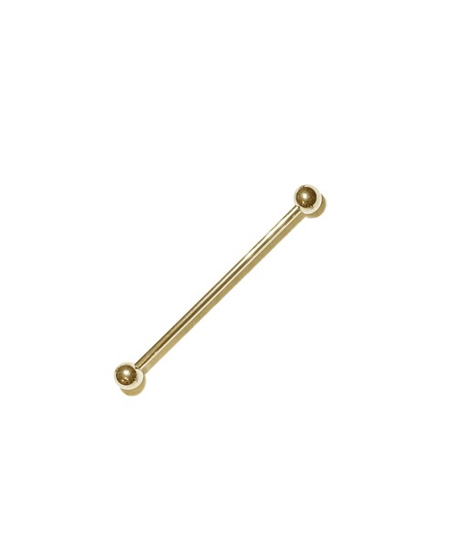 MORPH（モルフ）の「MORPH モルフ  バーベルボディーピアス 14ゲージ 30mm~50mm（ピアス（片耳用）・メンズ・ゴールド・38/30/36/48/50/42/44/40/32/34/46）」の6枚目の写真