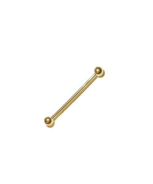 MORPH（モルフ）の「MORPH モルフ  バーベルボディーピアス 14ゲージ 30mm~50mm（ピアス（片耳用）・メンズ・ゴールド・38/30/36/48/50/42/44/40/32/34/46）」の3枚目の写真