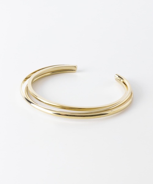 SMELLY（スメリー）の「ナロースリーラインバングル（バングル/リストバンド・レディース・ゴールド・-）」の4枚目の写真