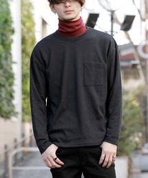 T/Cポンチ ワイドシルエット ロングスリーブ Tシャツ